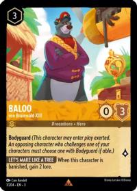 lorcana into the inklands baloo von bruinwald xiii foil