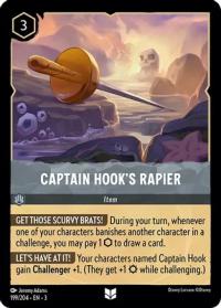 lorcana into the inklands captain hook s rapier foil