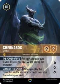 lorcana into the inklands chernabog evildoer alternate art