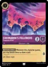 lorcana into the inklands chernabog s followers creatures of evil foil