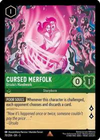 lorcana into the inklands cursed merfolk ursula s handiwork foil