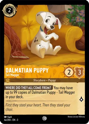 Dalmatian Puppy - Tail Wagger (4a-204) - Foil