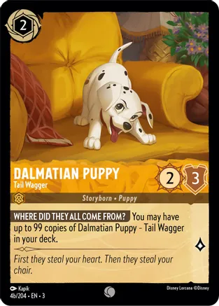 Dalmatian Puppy - Tail Wagger (4b-204) - Foil