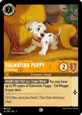 Dalmatian Puppy - Tail Wagger (4c-204) - Foil