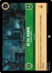 lorcana into the inklands de vil manor cruella s estate foil