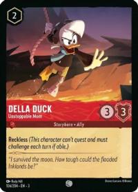 lorcana into the inklands della duck unstoppable mom foil