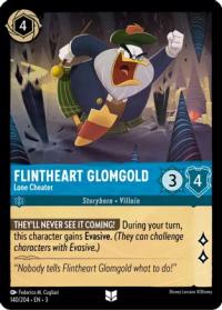 lorcana into the inklands flintheart glomgold lone cheater foil