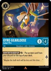 lorcana into the inklands gyro gearloose gadget whiz foil