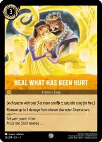 lorcana into the inklands heal what has been hurt foil