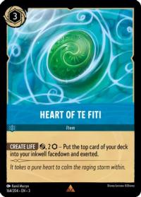lorcana into the inklands heart of te fiti foil