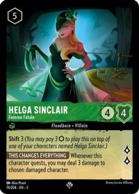 lorcana into the inklands helga sinclair femme fatale foil