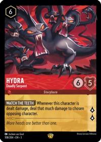 lorcana into the inklands hydra deadly serpent foil