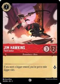 lorcana into the inklands jim hawkins thrill seeker foil