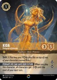 lorcana into the inklands kida protector of atlantis alternate art