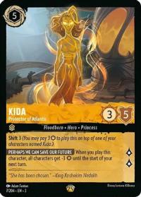 lorcana into the inklands kida protector of atlantis foil
