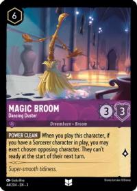 lorcana into the inklands magic broom dancing duster foil