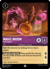 lorcana into the inklands magic broom swift cleaner foil