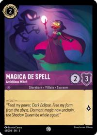 lorcana into the inklands magica de spell ambitious witch foil
