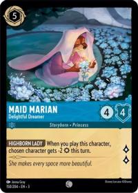 lorcana into the inklands maid marian delightful dreamer foil