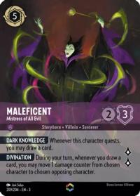 lorcana into the inklands maleficent mistress of all evil alternate art