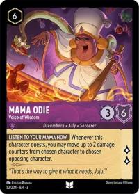lorcana into the inklands mama odie voice of wisdom foil