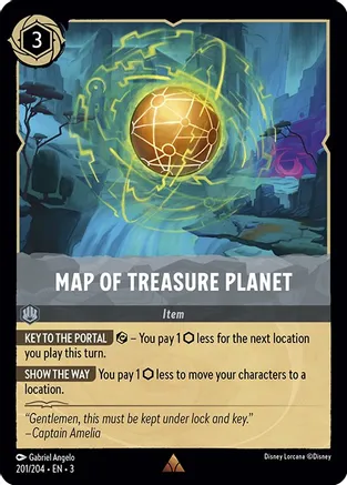 Map of Treasure Planet - Foil