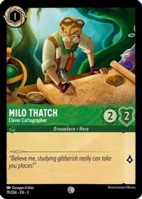 lorcana into the inklands milo thatch clever cartographer foil