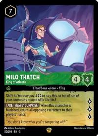lorcana into the inklands milo thatch king of atlantis foil