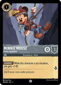 lorcana into the inklands minnie mouse funky spelunker foil