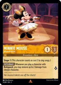 lorcana into the inklands minnie mouse musical artist