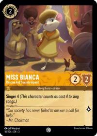 lorcana into the inklands miss bianca rescue aid society agent foil