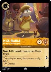 lorcana into the inklands miss bianca rescue aid society agent