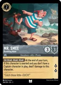 lorcana into the inklands mr smee bumbling mate foil