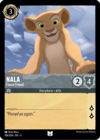 lorcana into the inklands nala fierce friend foil