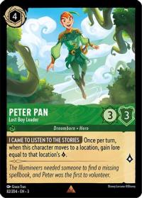 lorcana into the inklands peter pan lost boy leader