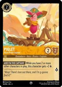 lorcana into the inklands piglet pooh pirate captain foil