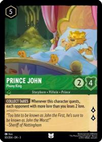 lorcana into the inklands prince john phony king foil