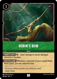 lorcana into the inklands robin s bow foil