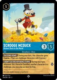 lorcana into the inklands scrooge mcduck richest duck in the world foil