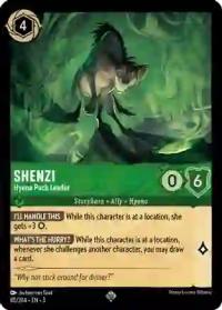 lorcana into the inklands shenzi hyena pack leader foil