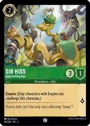 Sir Hiss - Aggravating Asp - Foil