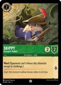 lorcana into the inklands skippy energetic rabbit foil