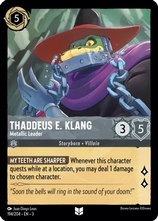 Thaddeus E. Klang - Metallic Leader - Foil