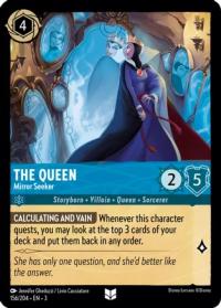 lorcana into the inklands the queen mirror seeker foil