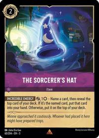 lorcana into the inklands the sorcerer s hat foil
