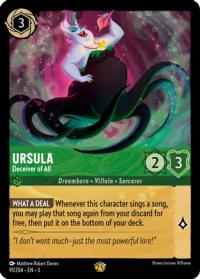 lorcana into the inklands ursula deceiver of all foil