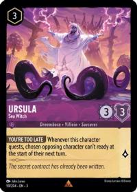 lorcana into the inklands ursula sea witch foil