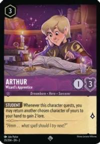 lorcana rise of the floodborn arthur wizard s apprentice