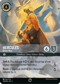 lorcana rise of the floodborn hercules divine hero alternate art