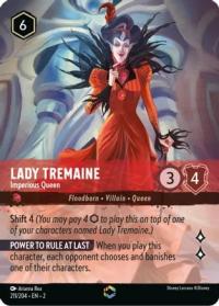 lorcana rise of the floodborn lady tremaine imperious queen alternate art